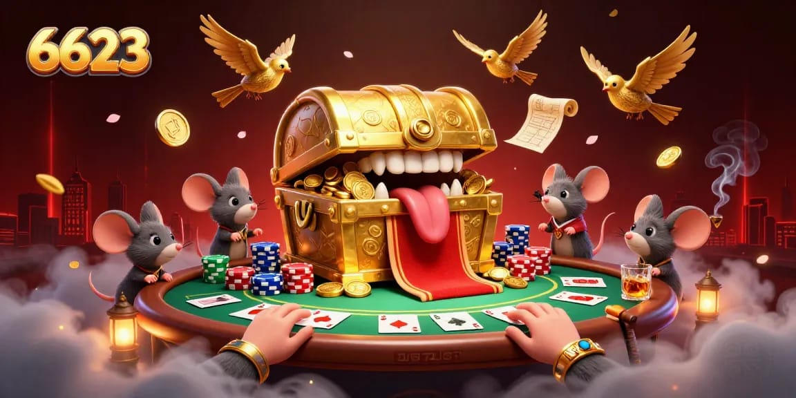 Engage with 6623 for a winning poker experience bursting with colorful game elements.