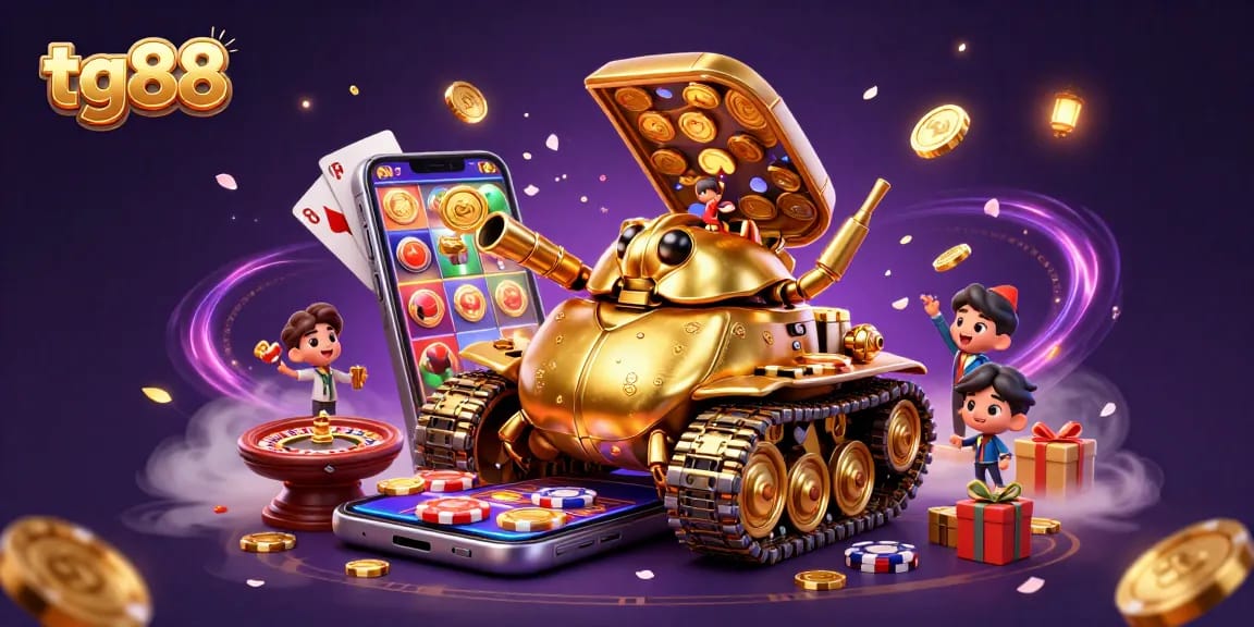 Spin the reels in tg88's vibrant casino scene, where golden beetles unveil gaming excitement.