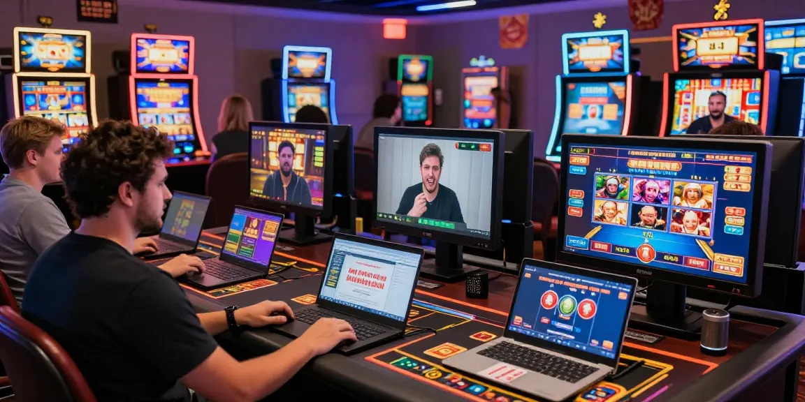 Giocatori entusiasti che si godono i giochi nei casino non AAMS online con un'interfaccia vivace.