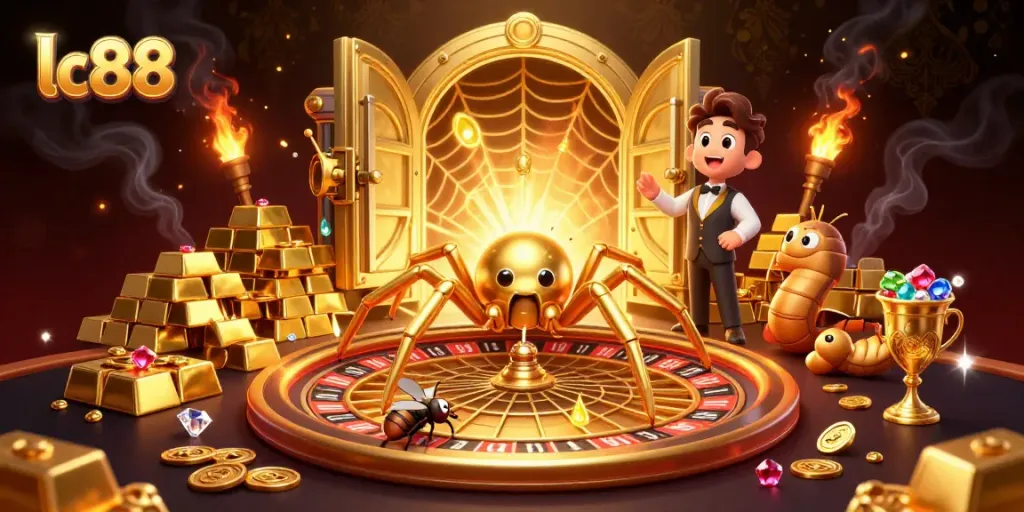 Engage with lc88 as a fly nervously bets at a roulette wheel spun by a centipede croupier.