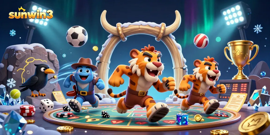 Experience winning at sunwin3 with dynamic casino characters in a lively gambling scene.