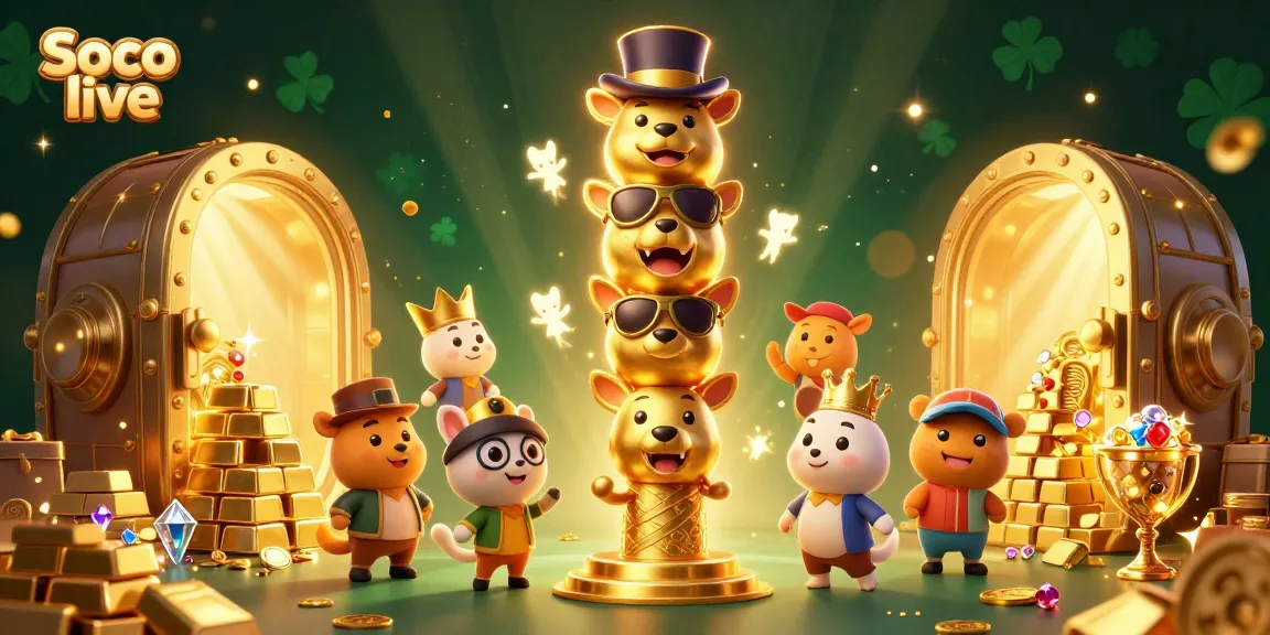 Experience the thrill of gambling with Soco live's vibrant casino-themed illustration.