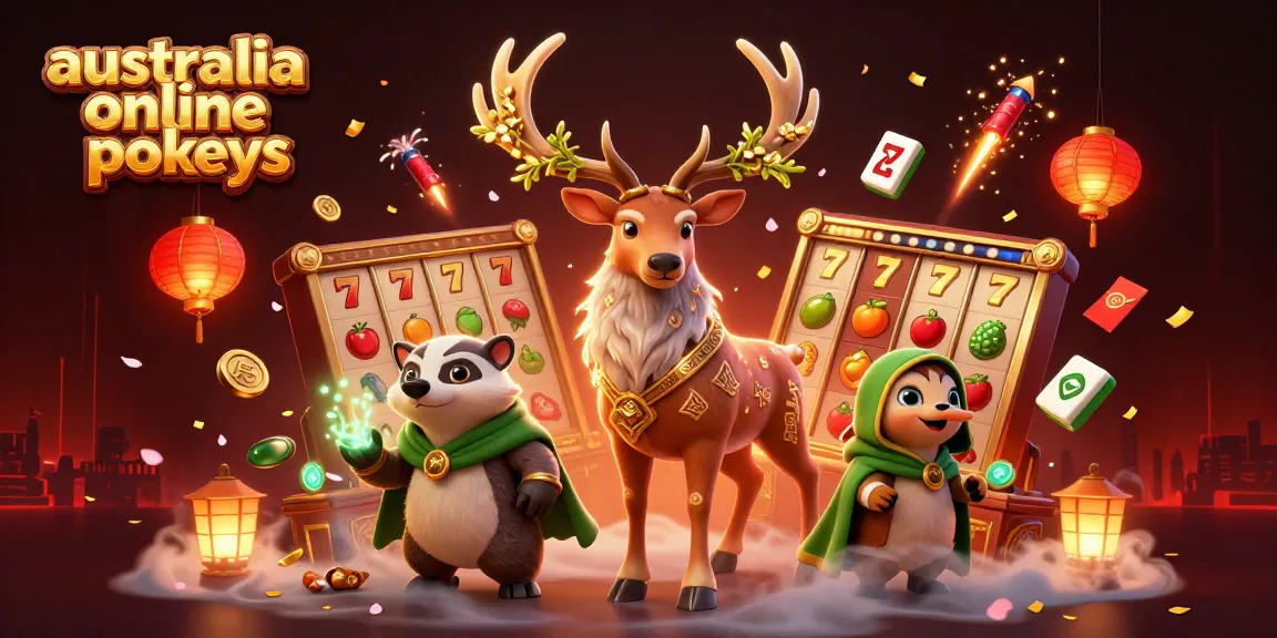 Engage in exciting australia online pokies with dynamic visuals and glowing characters in a vibrant scene.