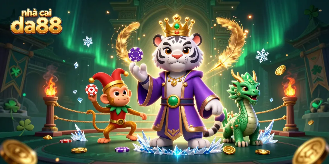 Engage with the vibrant scene of nhà cái da88, showcasing a lively 3D casino environment filled with vibrant characters and dynamic elements.